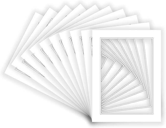 24x36 Mat for 20x30 Photo - Precut White on White Double Mat Picture Matboard for Frames Measuring 24 x 36 Inches - Bevel Cut Matte to Display Art Measuring 20 x 30 Inches - Acid Free ONE MAT