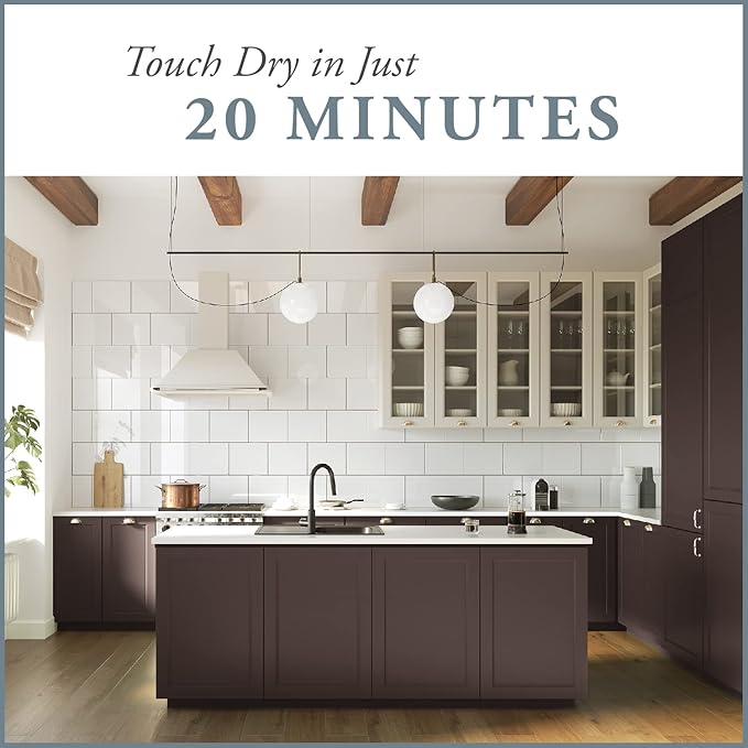 AMY HOWARD AT HOME Chalk-Based One Step Paint for Furniture, Cabinetry, Decor, Finish, and More | No Stripping, Sanding, or Priming | Dark Base | 32 Ounce | Windsor