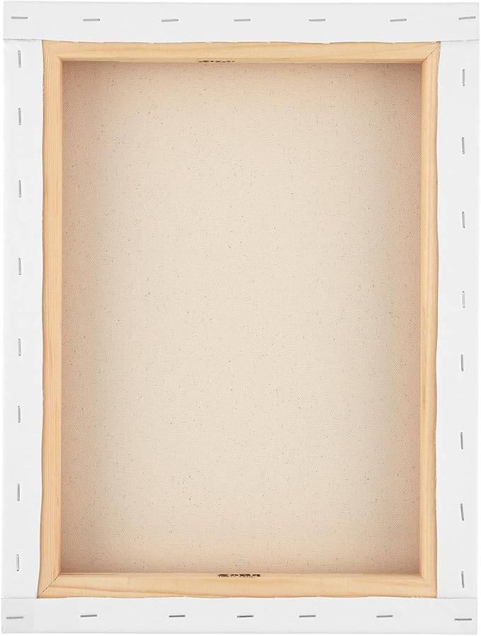 SoHo Urban Artist, 5x7 Heavyweight Stretched Cotton Canvas for Painting - 1.5" Deep- 3 Pack, Triple Primed, 100% Cotton Canvas, Archival, Universal Primed for Oil, Acrylic, Alkyd, Mixed Media