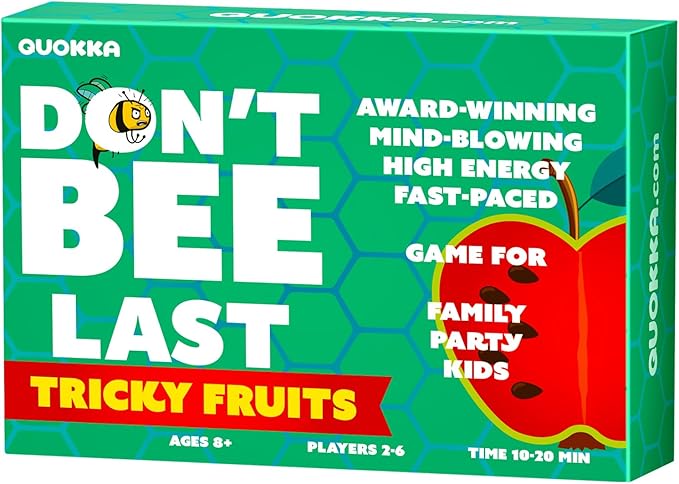QUOKKA Family Food Games for Kids and Adults - Fast & Fun Slap Card Game for 2-6 Players Easy to Learn - Hilarious Brain-Blending Board Games for Family Night Ages 8+
