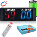 YZ Magnetic Battery Powered Cornhole Scoreboard,Portable Digital Scoreboard with Remote,Ping Pong Score Keeper with Buzzer,LED Electronic Scoreboard for Basketball/Baseball/Volleyball/Billiard Games