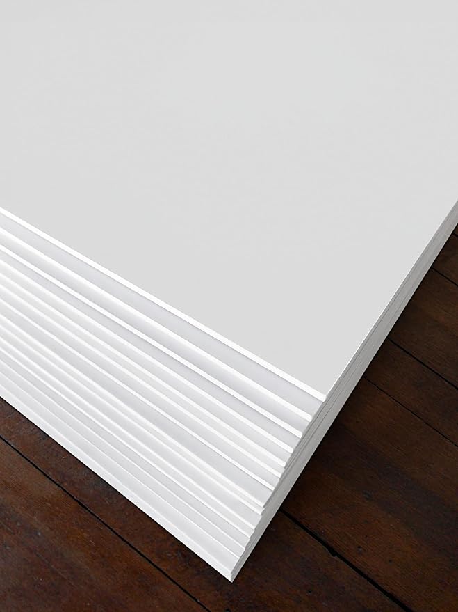 White Foam Board 20 x 30 x 1/8" (3mm) Inch, 15 Pack Acid-Free Foam Core Poster Board Sheets for Art, Crafts, Presentation, Vision Board, Signboard, and Party Decorations