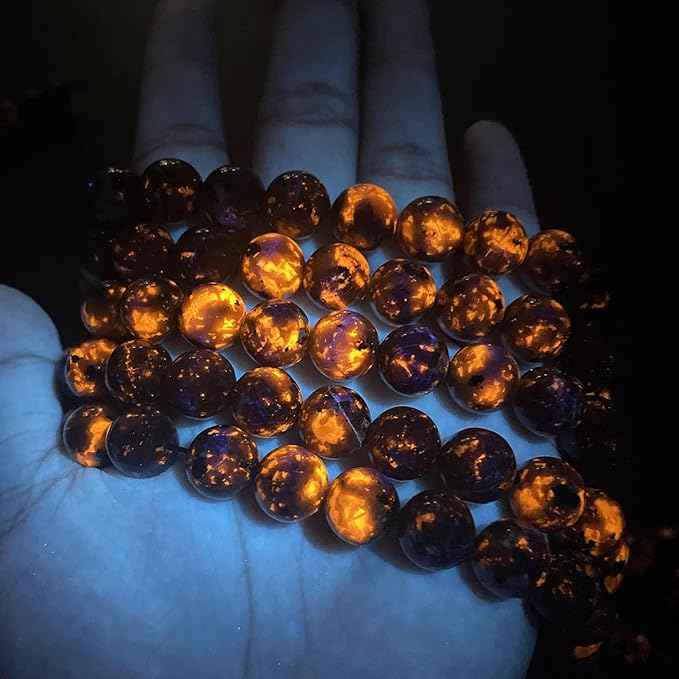 170pcs 4mm Natural Flame Yooperlite Stone Beads Round Healing Energy Power Stone Beads for Jewelry Making DIY Bracelet Necklace Earrings 32" 2 Strands