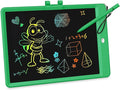 KOKODI LCD Writing Tablet, 10 Inch Colorful Toddler Doodle Board Drawing Tablet, Erasable Reusable Electronic Drawing Pads, Educational and Learning Toy for 3-6 Years Old Boy and Girls(Green)