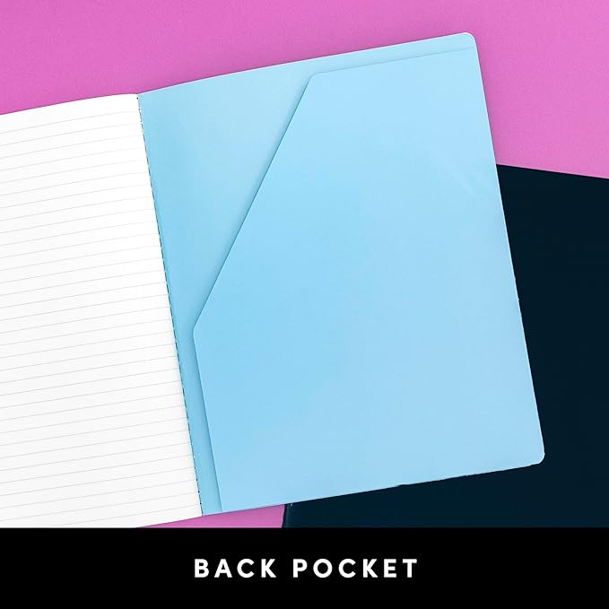 PAPERAGE Soft Cover Blank Journal Notebook, 2 Pack, (Lavender), 100 Pages, Large 7.5 inches x 9.5 inches, Ideal for Sketch Book, Note Taking & Travel Journal