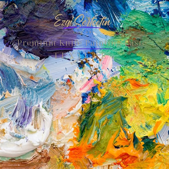 Premium Palette Knife Painting Paste|Texture Paste|Authentic Bright Colors|Ready to Use|Easy to Apply| 6oz (Gray)