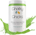 Chalky Chicks All-in-One Chalk Paint for Furniture or Cabinet - 32 Fl Oz - Matte Finish Pistachio (Lime Green) for Metal, Wood Furniture Paint - No Sanding All-in-One for Home Decor & Crafts, USA Made