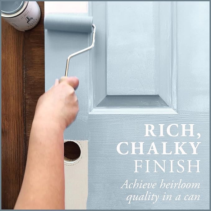 AMY HOWARD AT HOME Chalk-Based One Step Paint for Furniture, Cabinetry, Decor, Finish, and More | No Stripping, Sanding, or Priming | Ultra-Light Base | 16 Ounce | French Blue