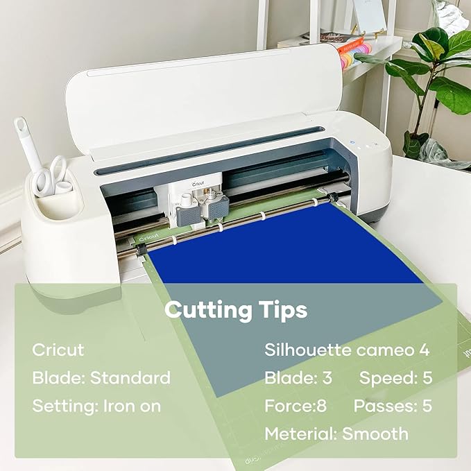 HTVRONT Royal Blue Heat Transfer Vinyl Bundle: 20 Pack 12" x 10"in Iron on HTV for T-Shirt, Compatible with Cricut Cutting Machine, Silhouette Cameo or Heat Press Machine