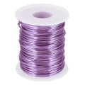 uxcell 16 Gauge / 1.5mm Anodized Aluminum Wire for Jewelry Craft Making, 102 Feet Bendable Flexible Wire for DIY Home Decor Gardening Sculpture, Light Purple