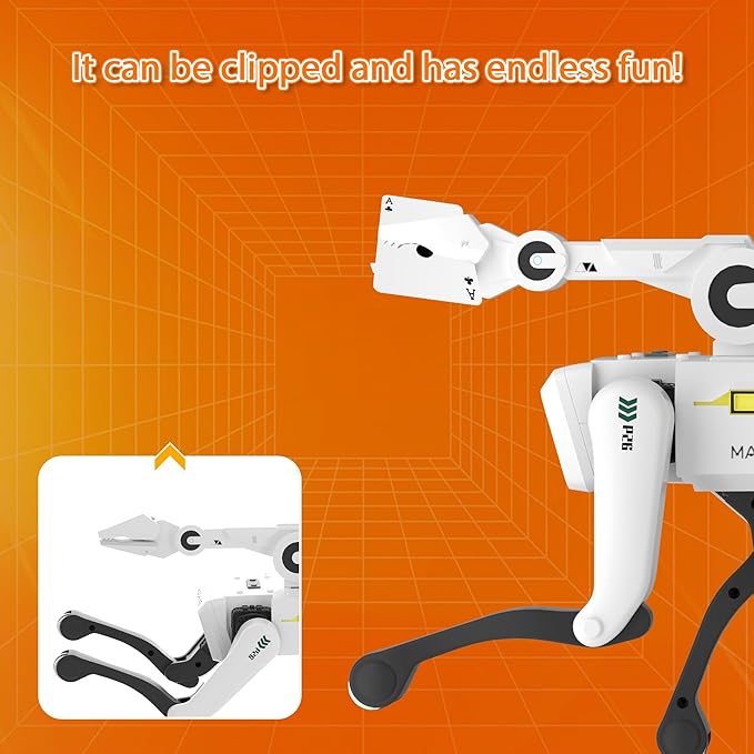 Robot Dog with Claw - Interactive STEM Pet with Voice Control, 30+ Actions & Remot contol, Durable Design for Kids Age 6+