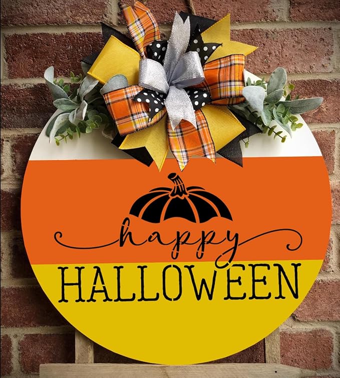 Halloween Stencils for Painting on Wood 14” Halloween Doormat Stencils Boo Hocus Pocus Drawing Templates for Wood Sign Doormats T-Shirt Porch Wreath Decor