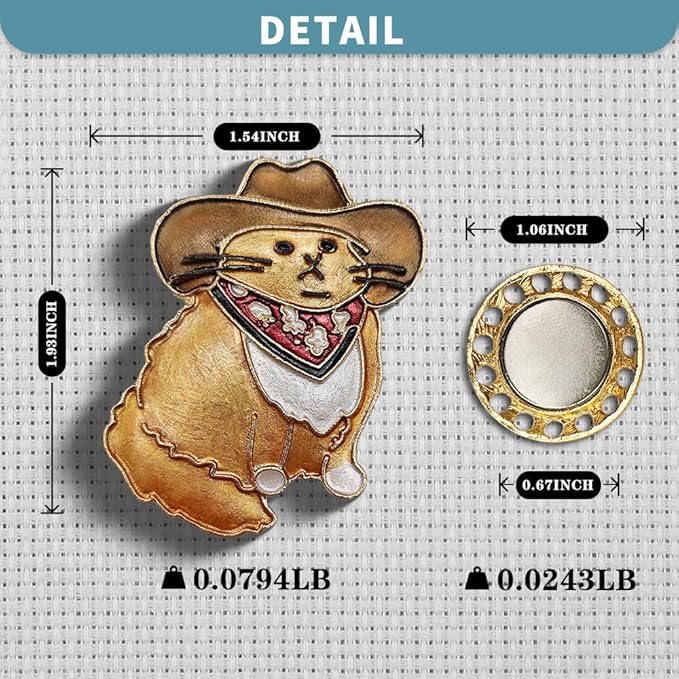Magnetic Needle Minder Magnet Embroidery Accessories and Supplies Embroidery Needle Holder Cross Stitch Holder Needlework Supplies (Cardinal) (Gafieldcat)