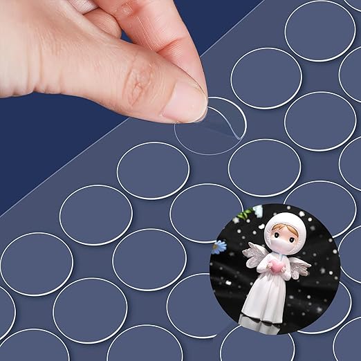 Adhesive Stick dots Two-Sided Sided Mounting Putty Stick Tack for Wall Hanging Crafts Balloons Festival Party Decorations,Clean Removable(0.78"*0.78"-500)