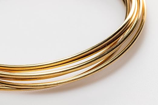 18 Gauge, Jeweler's Brass Wire, Red Brass, Round Dead Soft CDA #230 Alloy Jewelry Grade - 25FT by CRAFT WIRE