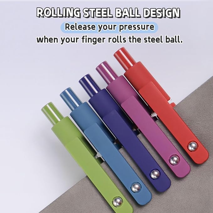 Gel Pens, 10 Pcs 0.5mm Black Ink Pens Fine Point Smooth Writing Pens with Silicone Grip, High-End Series Metal Clip Retractable Pens for Journaling Note Taking (10 Pcs Vintage)