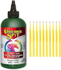 Unicorn SPiT Gel Stain and Glaze in One - Dragon's Belly 8 oz. Bottle Detail Sticks