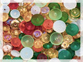 0.88oz (25g) Limited Mix of Czech Glass Spacer Beads Round Space Disc, Size & Color Mix, Spacers 01