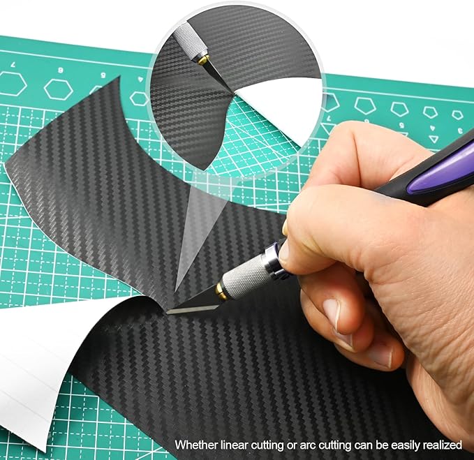 EHDIS Precision Hobby Knife Set Utility Craft Knife Kit with 10PCS Blades for Art, Working-Stencil, Scoring, Scrapbooking, Architecture Modeling, Crafting, Precision Knife (Purple)