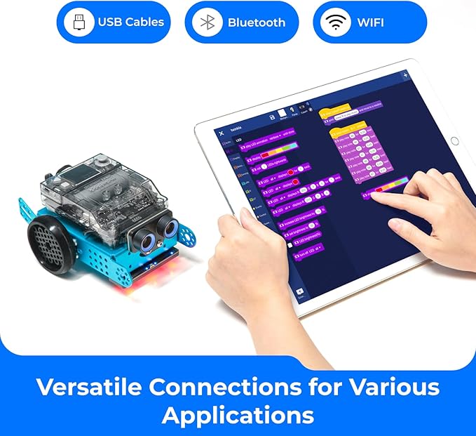 Makeblock mBot2 Coding Robot for Kids, AI Learning Support Scratch & Python Programming, Robotics Kit for Kids Ages 8-12 and up, Building STEM Robot Toys Gifts for Boys Girls