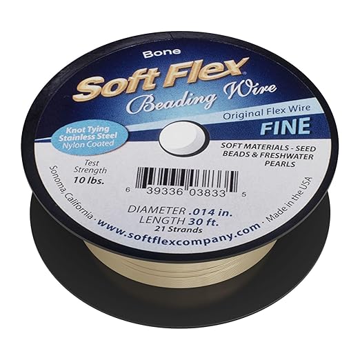 Soft Flex 21 Strand Beading Wire - Fine 0.14 Diameter - 30 Feet Design Wire
