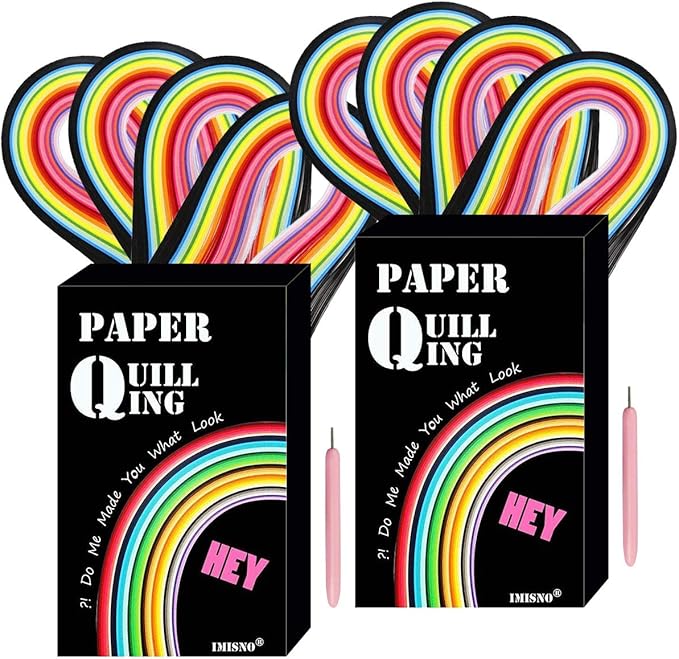 Paper Quilling Strips with 26 Colors 2080 Strips Quilling Tools and Supplies