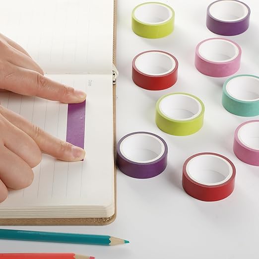 Mr. Pen- Washi Tape Set, 10 Rolls, Tropical Twirl, Decorative Tape, Washi Tapes, Scrapbook Tape, Scrapbook Washi Tape for Journaling, Craft Tape, Washy Tape, Washy-Tape, Cute Washi Tape