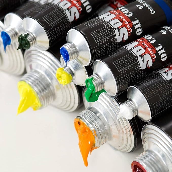 Soho Urban Artist Oil Paint - Dioxazine Purple, 50 ml Tube - Best Valued Oil Colors for Painting, Excellent Pigment Load