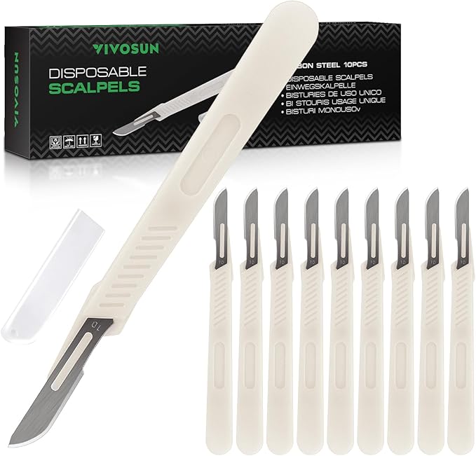 VIVOSUN #10 High-Carbon Steel Blades for Cutting Plants and Propagation