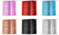 Mandala Crafts 13 Gauge Anodized Aluminum Craft Wire for Jewelry Making - 300 FT Colored Flexible Silver Copper Black Pink Ice Blue Red Wire - Bendable for Bonsai Armature Crafting Sculpting