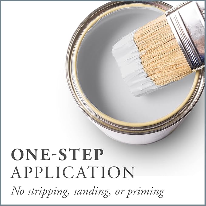 AMY HOWARD AT HOME Chalk-Based One Step Paint for Furniture, Cabinetry, Decor, Finish, and More | No Stripping, Sanding, or Priming | Ultra-Light Base | 32 Ounce | Metropolitan Grey