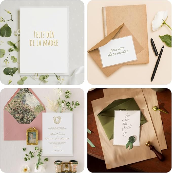 70 Pcs Translucent Vellum Paper, 5.12x7.09 Inch Printable Tracing Paper Wedding Invitations Vellum Jacket for Save The Date Cards Wedding Photos Cover DIY Printing Sketching Drawing Birthday Supplies