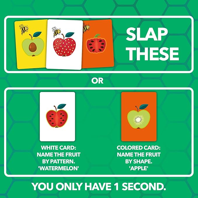 QUOKKA Family Food Games for Kids and Adults - Fast & Fun Slap Card Game for 2-6 Players Easy to Learn - Hilarious Brain-Blending Board Games for Family Night Ages 8+