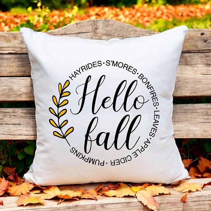 Fall Stencils 12” Hello Pumpkin Stencil Thanksgiving Stencils Autumn Gather Happy Harvest Drawing Templates for Painting on Wood Sign Doormats Door Hanger Pillow Cover