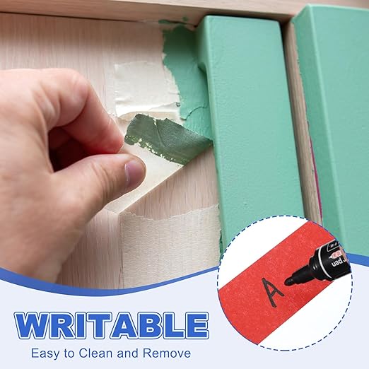 MECCANIXITY Masking Tape 0.2 Inch x 21 Yard Painter's Tape Blue Paint Tapes for DIY Crafts Arts Drawing Decoration Labeling Car Painting Artist Teachers, Pack of 6