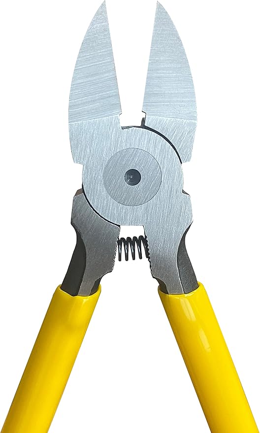 Wire Cutters, 6 Pack, BOOSDEN 6.5" Flush Cutters Spring Loaded Pliers Side Cutting Pliers Diagonal Cutting Pliers Dikes Wire Cutters Side Cutters for Crafts Electrician Work Jewelry Making