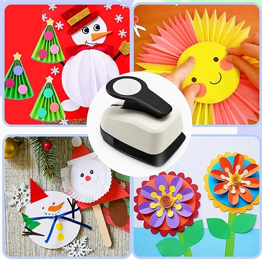 5 Circle Hole Punch, Circle Paper Punch, CirclePunches for Paper Crafts, Large Hole Puncher, Different Size of Scrapbooking Punches, Round Punch Shape for Scrapbook Card Making