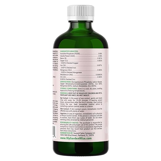 0-3-2 Giant Bloom: Orchid Bloom Enhancer - Orchid Bloom Booster - Orchid Food Fertilizer Concentrate - Chelated Nutrients for Healthy Flower & Reblooms (16 OZ)