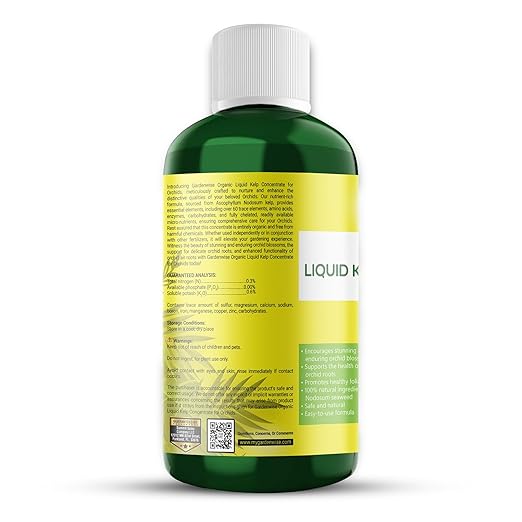Organic Premium Kelp Seaweed Concentrate: Fertilizer for Orchids - Orchid Food (8 OZ)
