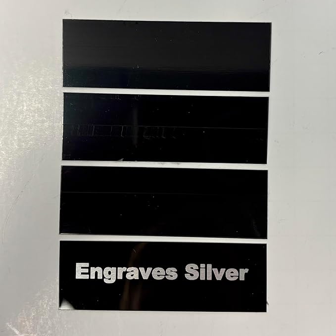 Blank Metal Plates for Laser Engraving - 4 Pack | Aluminum Sheets 0.020" Thick | CO2, Diode, Fiber Laser Compatible | Multiple Sizes & Colors (Black (engraves silver), 8.25x11.25 inch)