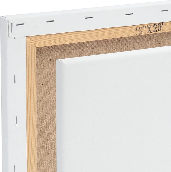 Centurion Deluxe Professional Oil Primed Linen Stretched Canvas, 11oz Linen, 30x40 - Box of 6, 0.67" Deep Canvases, Kiln-Dried Stretchers, Back Stapled, Premium Medium Weight Canvas for Oil Paintings