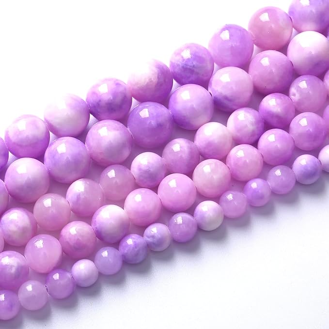 32pcs 12mm Natural Pink Starry Galaxy Persian Jade Gemstone Beads Round Loose Spacer Beads for Jewelry Making DIY Bracelets Necklaces 15" (Pink Starry Persian Jade, 12mm)