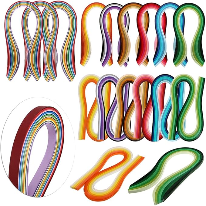 MDLUU Paper Quilling Kit with 1860 Strips and Quilling Tools and Storage Box, Paper Quilling Craft Great for DIY Learning Class, Home Decoration, Birthday Gift