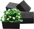 XCEL Floral Foam Blocks - Reusable, Weather Resistant Foam - Perfect for Fresh & Artificial Flower Arrangements, Crafts, Planter Boxes, Home Decor & More - 4-Pk, Black (7” x 7” x 3”)