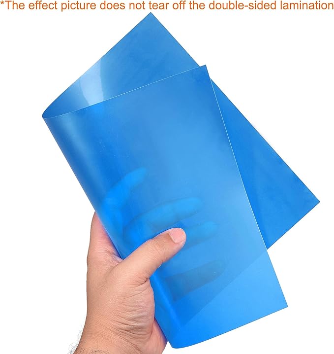 uxcell 4Pcs A4 Gel Light Lighting Filter Overlay Transparent Color Correction Plastic Vinyl PVC Sheets Photography Television Blue,0.3mm