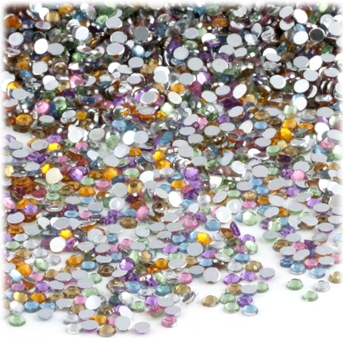 The Crafts Outlet 1,440pc Rhinestones Round 3mm (10ss) Flatback Golden Yellow
