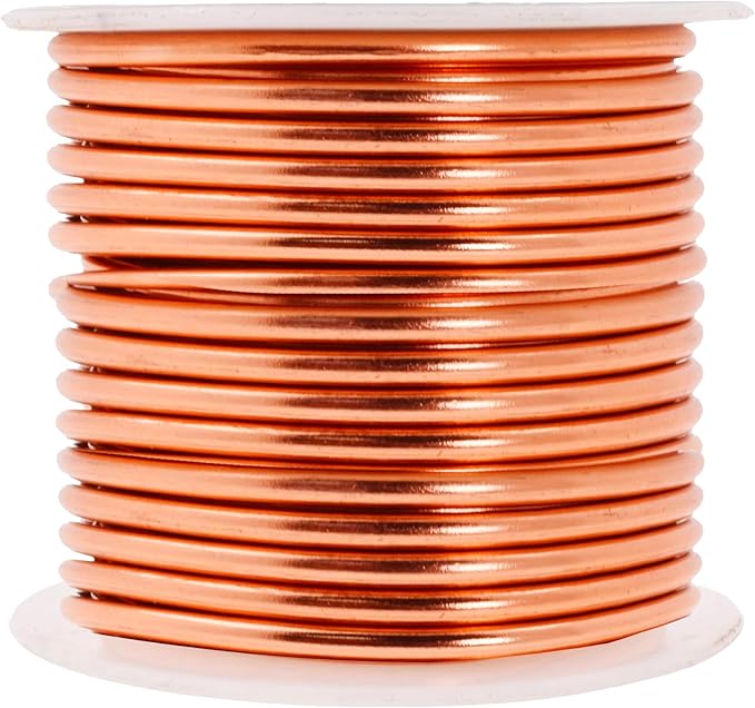 Mandala Crafts 10 Gauge Anodized Aluminum Craft Wire for Jewelry Making - 32 FT Colored Flexible Copper Wire - Bendable for Bonsai Armature Crafting Sculpting