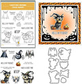 Halloween Clear Silicone stampReusable Stamp with Pumpkins, Skulls, Bats, Santa Claus, and Holiday Designs. Used for Making Cards, scrapbooks, and DIY templates (Halloween Bat Puppy)