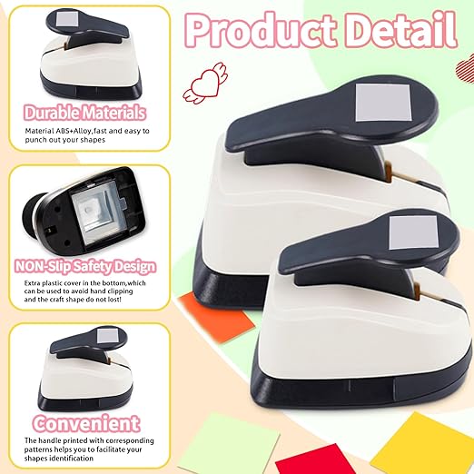 Square Hole Puncher Square Paper Punch Shape Punches for Paper Crafts