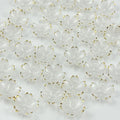 100pcs Acrylic Flower Beads, 19mm Cherry Blossom Plastic Gradient Flower Spacer Beads for DIY Crafts Bracelet Necklace Earrings Jewelry Making(White)